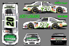 SCF1500-C #20 Joey Logano 2012 Interstate Batteries Nationwide Camry