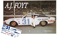 SCF1553 #31 A.J. Foyt Don Wagner 70 Ford Torino