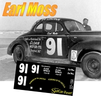 SCF1564-C #91 Earl Moss 1940 Ford Modified owned by W.T. Sloan