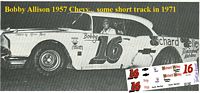 SCF1567 #16 Bobby Allison 1957 Chevy