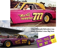 SCF1576-C #777 Marty Robbins 64 Plymouth Belvedere