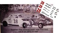 1604SC RTR #28 Fred Harb modified coupe 1:64 scale slot car