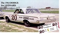 SCF1666 #20 Joe Leonard 1964 Indiana Dodge Dealers Coronet