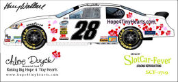 SCF1719 #28 Kenny Wallace Hope 4 Tiny Hearts 2010 Chevy