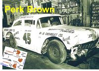 SCF1770 #45 Perk Brown 56 Chevy Modified