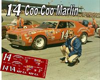 SCF1772-C #14 Coo Coo Marlin 72 Dayton 500 Chevy