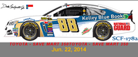 SCF1782 #88 Dale Earnhardt Jr. TOYOTA - SAVE MART 350 Jun. 22, 2014