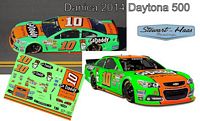 SCF1837-C #10 Danica Patrick 2014 Daytona 500 Chevy