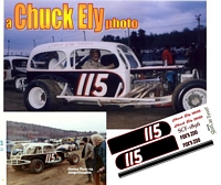 SCF1896 #115 Chuck Ely modified sedan at Lebanon Valley in April of 1972