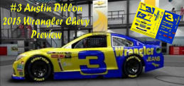 SCF1910-C #3 Austin Dillon 2015 Wrangler Chevy Preview car