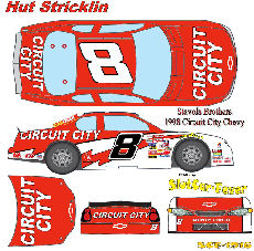 SCF1916 #8 Hut Stricklin '98 Circuit City Monte carlo