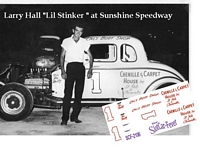 SCF2106 #1 Larry Hall "Lil Stinker " at Sunshine Speedway St. Pete FL. modified coupe
