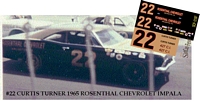 SCF2197 #22 Curtis Turner 1965 Smokey Yunick's Rosenthal Chevy