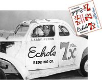 SCF2222 #7x Larry Flynn NASCAR Sportsman race held on the Daytona Beach-Road Course 1955.