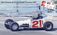 SCF2226 #21 John Benson Sr in the White Tornado 1966