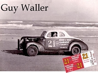 SCF2249 #21 Guy Waller modified coupe on the beach at Daytona