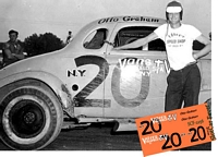 SCF2256 #20 Otto Graham modified coupe on the beach at Daytona