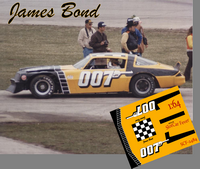 SCF2484 #007 James Bond (Dan Coyler) Camaro at Rockford Speedway, April 1980.