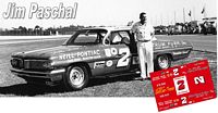 SCF2498 #2 Jim Paschal in the Cliff Stewart 1962 Spectrum Furniture Pontiac