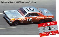 SCF2600-C #16 Bobby Allison in Bud Moores 67 Ford Fairlane