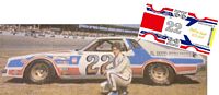SCF2628 #22 Ricky Rudd 1976 Rookie Daytona car