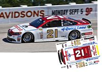 SCF2669 #21 Ryan Blaney THROWBACK 1976 Mercury Montego that David Pearson drove to the 76 Daytona 500