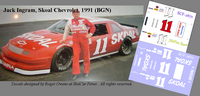 SCF2671-C #11 Jack Ingram, Skoal Chevrolet, 1991 (BGN)