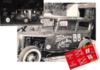 SCF2702 #88 T.C. Hunt in J.C. Bugg's sedan ready to race in 1960 season.