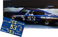 SCF2731-C #53 Bud Moore King Enterprises 1967 Dodge Charger