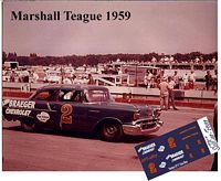 SCF2807-C #2 Marshall Teague 1957 Chevy in 1959