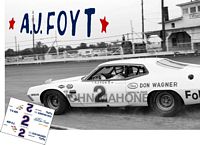 SCF2896 #2 A.J. Foyt Don Wagner 1971 Ford Torino