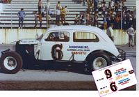 SCF2930 #6 Claude Donovan 1937 Ford Slantback at Knoxville Raceway, Tenn