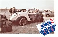 SCF3039 #B-29 Dink Widenhouse modified coupe.on the beach..