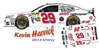 SCF3101 #29 Kevin Harvick 2013 Bell Chevy