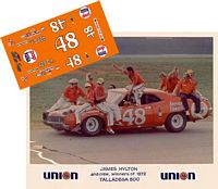 SCF3584-C #48 James Hylton 1972 Talladega 500 winning Ford