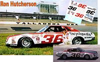 SCF4470-C #36 Ron Hutcherson 1977 Encyclopedia Chevy