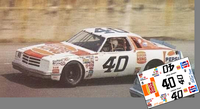 SCF4537-C #40 Lennie Pond, 1980 Firecracker 400 wheeling D.K. Ulrich Buick