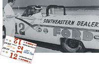 SCF_051 #12 Joe Weatherly 1956 Ford convertible