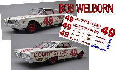 OVR-0594 #49 Bob Welborn 60 Ford Starliner