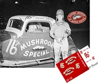 SCF_733-C #16jr Larry Valeriano, Reading Fairgrounds Flathead Stock Car racer in the 50's.