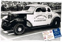 OVR-0754-C #09 Charlie Webster C. Simmons & Sons modified coupe