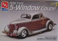 AMT_6924 RARE! 1936 Ford 5-Window Coupe (1:25) (OB)