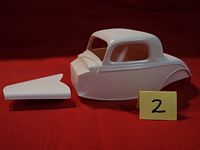 BD-002 #002 Resin Body 1934 Ford 3 Window Coupe w/Hood