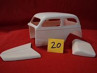 BD-020 #020 Resin Body 1937 Chevy Flatback Coach Modified w/Trunk Hump