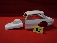 BD-033 #033 Resin Body 1963 Chevy Nova Dirt Modified w/Hood