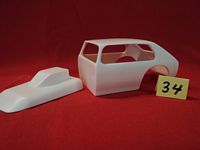 BD-034 #034 Resin Body Chevy Chevette Dirt Modified w/Hood