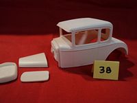 BD-038 #038 Resin Body 1930 Ford 5 Window Coupe w/Hood & '32 Ford Grill