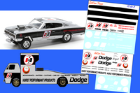 CC-153-C 1966 Hurst Dodge Charger + bonus hauler decal