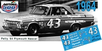 DC-1964-C  #43 Richard Petty 64 Plymouth