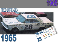 DC-1965  #28 Fred Lorenzen 65 Ford